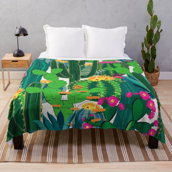 Item preview, cactus trendy fluorescent colors pattern designed and sold by cutecrazytshirt.