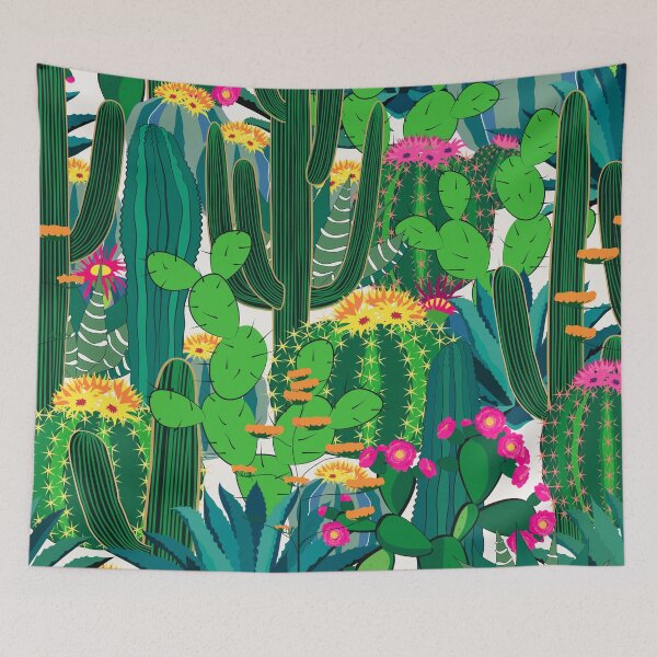 Item preview, cactus trendy fluorescent colors pattern designed and sold by cutecrazytshirt.