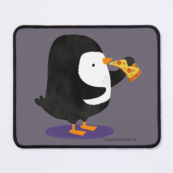 Steve Penguin loves Pizza! Mouse Pad
