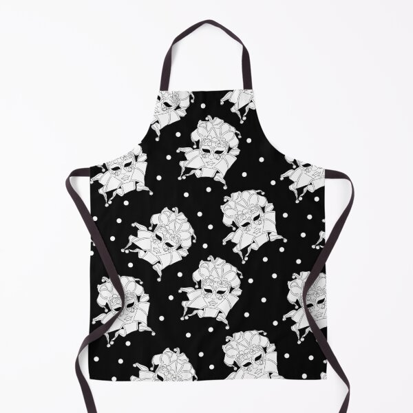 Item preview, Venetian Masks Pattern Black and White designed and sold by awkwarddesignco.