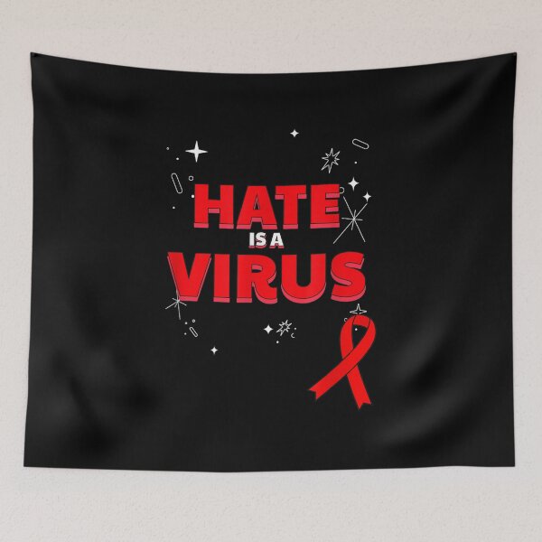 Item preview,  Hate Virus Aids Awareness Day designed and sold by angelata.