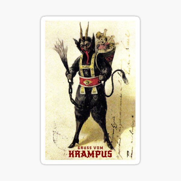 Item preview, Merry Krampus Greetings From Christmas Demon designed and sold by Flying Jake.
