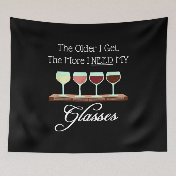 Item preview,  My Age Need Glasses Funny Wine Connoisseur Sommelier designed and sold by angelata.