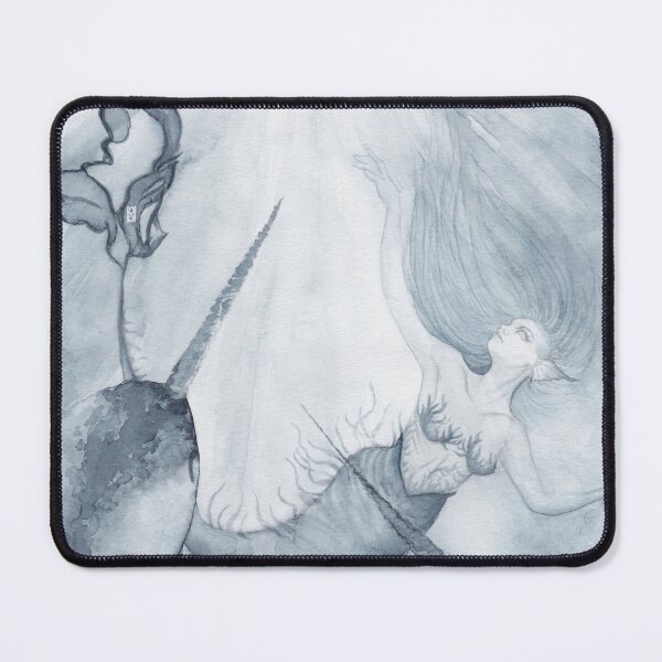 Item preview, A Mermaid and Her Narwhals designed and sold by Helena Satterthwaite.