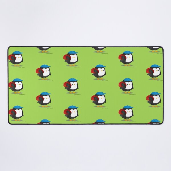 Jimmy Penguin goes to school Desk Mat