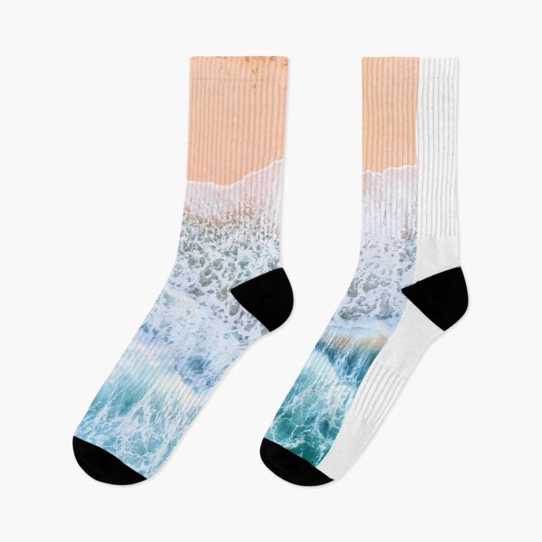 Item preview, Sandy Beach Foamy Blue Waves designed and sold by BubbleCrumbs.