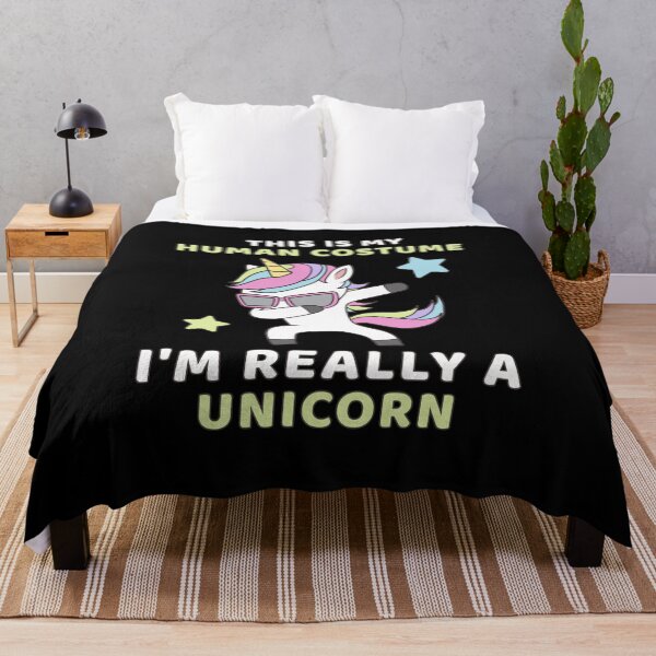 Item preview, This is My Human Costume I'm Really A Unicorn Funny Cute designed and sold by Neggan.