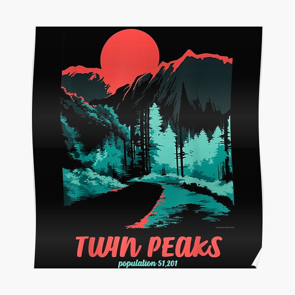 Twin Peaks Classic Tonal Color Pop Poster Graphic Poster
