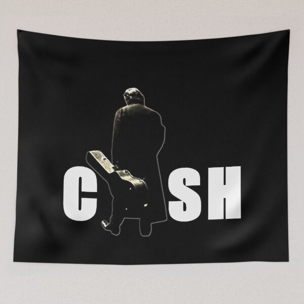 Item preview, Johnny Cash Walking with Guitar Case Design designed and sold by RaglanRose.