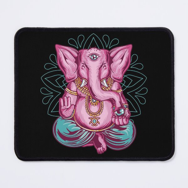 Item preview, Pink elephant who meditates. designed and sold by emphatic.