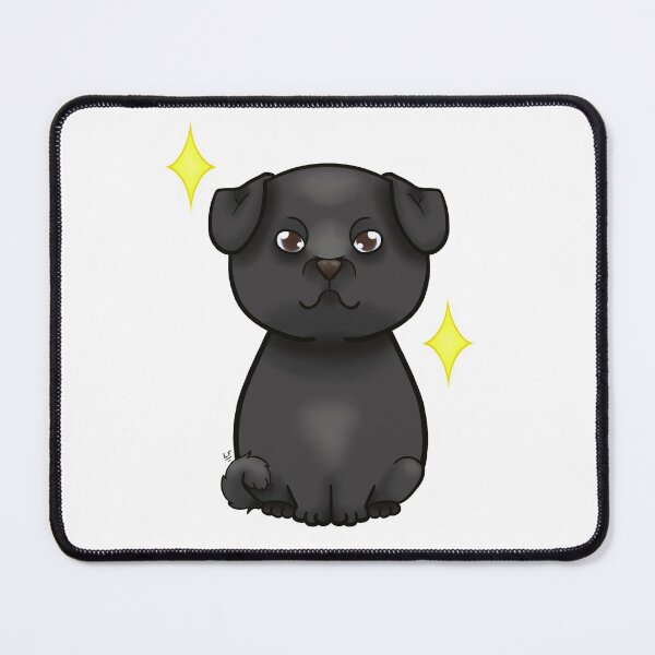 Item preview, Pug Carlino black designed and sold by LemonFur.