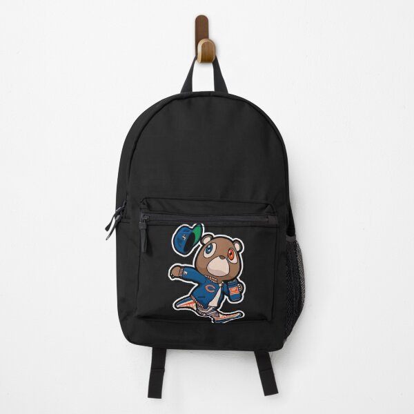 New Large Capacity Dropout Bear Denim Backpack Cute Kanye West Schoolbag  Fashion Couple's Cartoon Backpack Street Storage Bag - AliExpress