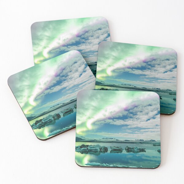 Item preview, Jökulsárlón Glacier Lagoon Aurora designed and sold by roman-visuals.