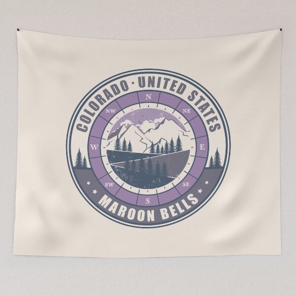 Item preview, Maroon Bells Colorado United States Vintage Hiking Design designed and sold by CynthiaGraphics.