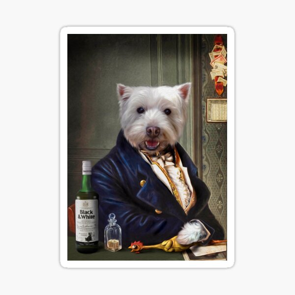 Westie Dog Portrait - Romeo Sticker