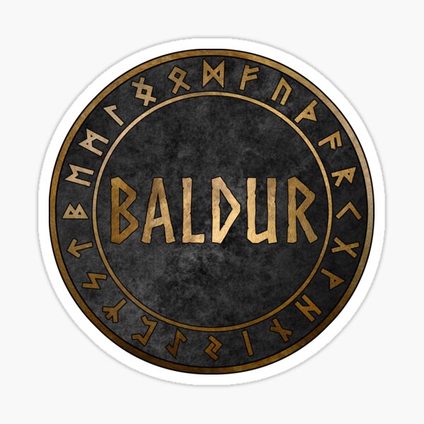Item preview, Baldur Norse God with Viking Runes designed and sold by Agema Apparel.