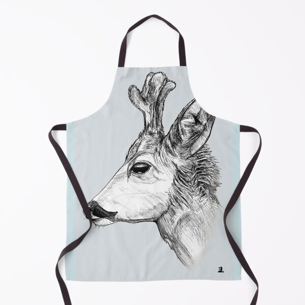 Item preview, Deer with blue grey background designed and sold by ZebritoArt.