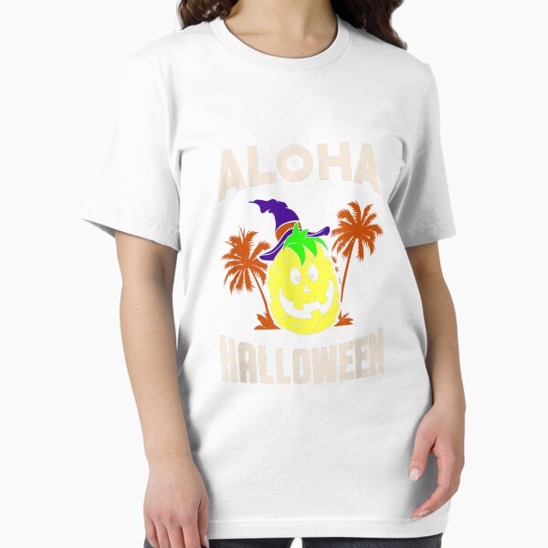 Item preview, Aloha Halloween Pineapple Jack-O-Lantern Pumpkin Hawaiian T-Shirt designed and sold by BusscherVilmos.