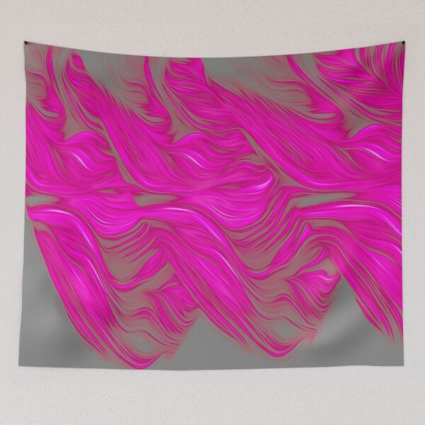 Item preview, Festooned Fuchsia Botanical Curtain designed and sold by fatenanwar.
