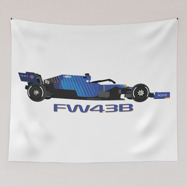 Item preview, Williams Racing F1 Team 2021 car FW43B George Russell x Nicholas Latifi designed and sold by FormulaGTee1.