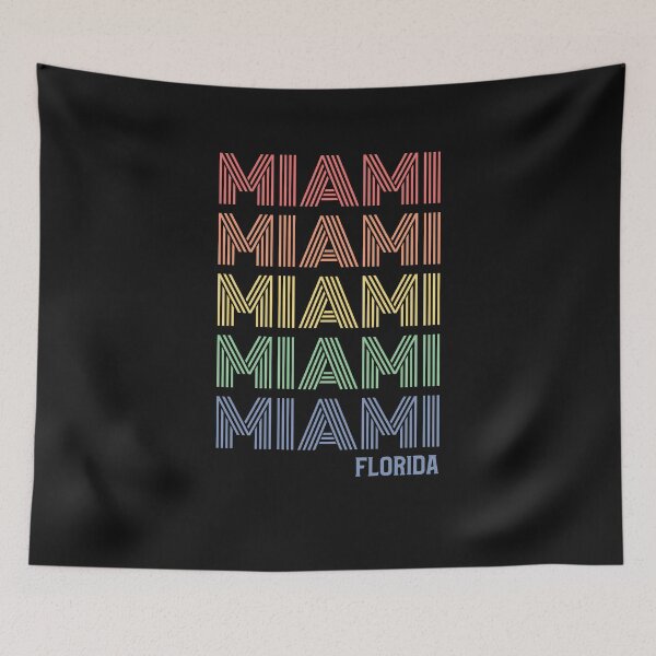 Aperçu de l'œuvre Design rétro de Miami en Floride créée et vendue par JDWCreations.