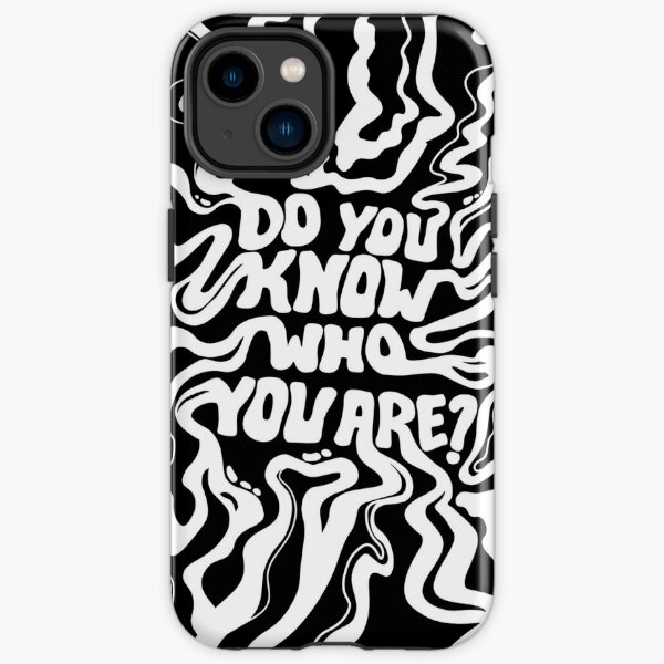 Do You Know Who You Are - Black & White iPhone Tough Case