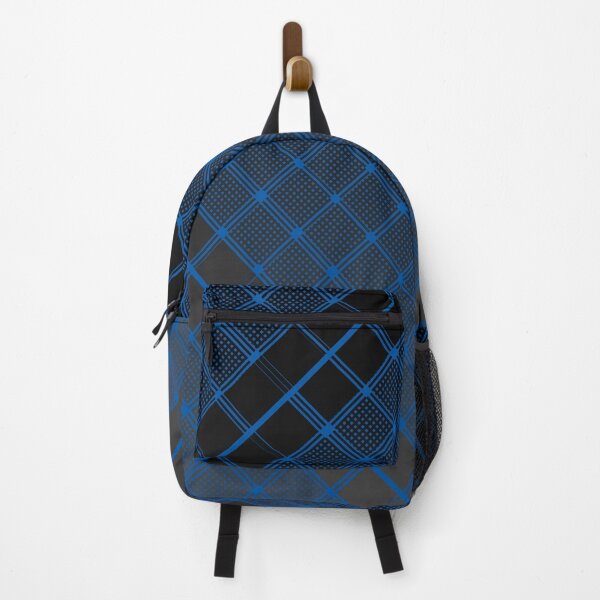 Item preview, Criss Cross Wide Line Pattern Angled in Blue with Gradated Shades of Black designed and sold by Neil Feigeles.