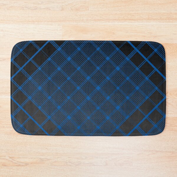 Item preview, Criss Cross Wide Line Pattern Angled in Blue with Gradated Shades of Black designed and sold by Neil Feigeles.