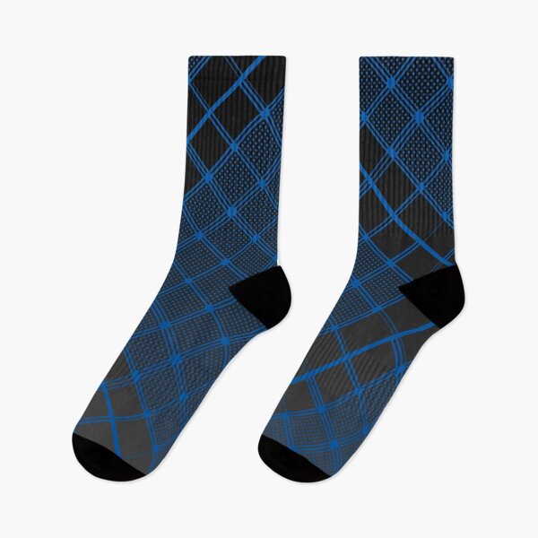 Item preview, Criss Cross Wide Line Pattern Angled in Blue with Gradated Shades of Black designed and sold by Neil Feigeles.