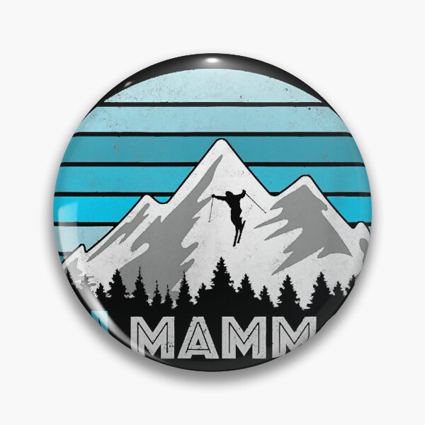 Item preview, Retro Ski Mammoth, CA Illustration - Vintage Snow Mountain designed and sold by GracielaSimms.