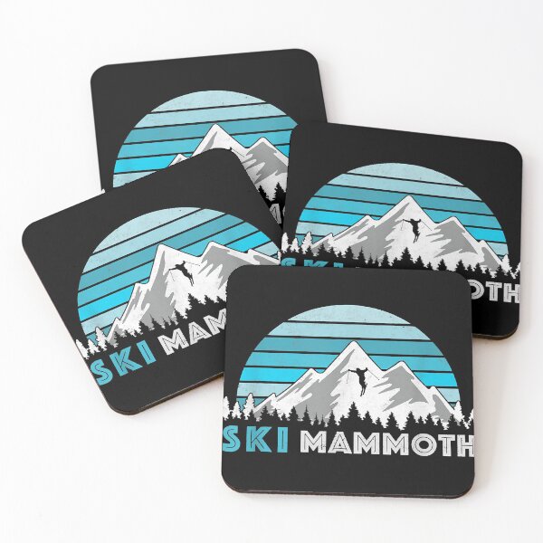 Item preview, Retro Ski Mammoth, CA Illustration - Vintage Snow Mountain designed and sold by GracielaSimms.