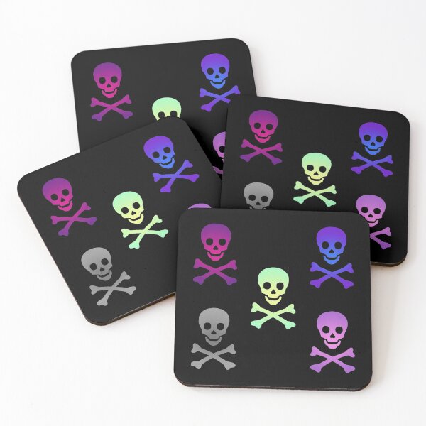 Item preview, Skull and Crossbones Pirate Flag Gradient Field designed and sold by MOP-tees.
