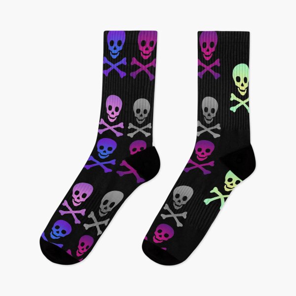 Item preview, Skull and Crossbones Pirate Flag Gradient Field designed and sold by MOP-tees.