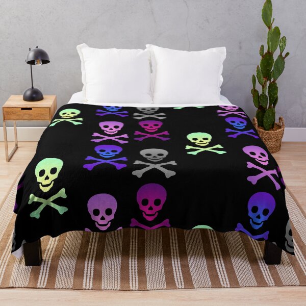 Item preview, Skull and Crossbones Pirate Flag Gradient Field designed and sold by MOP-tees.