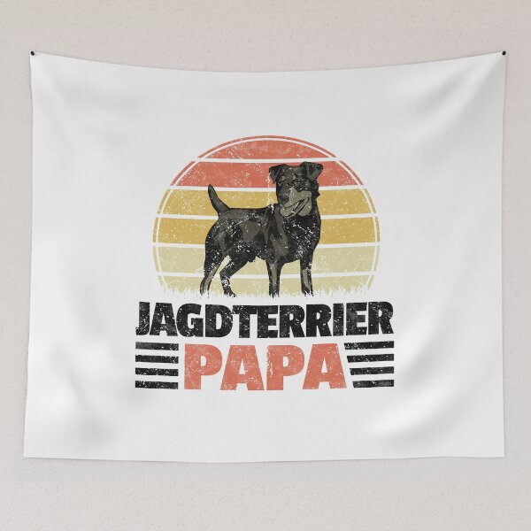 Artikelvorschau, Deutscher Jagdterrier Papa Jäger Jagdhund Spruch entworfen und verkauft von madgrfx.