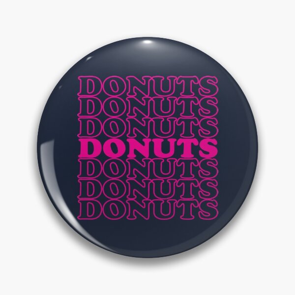Item preview, Donuts pink typography designed and sold by Donutlovers.