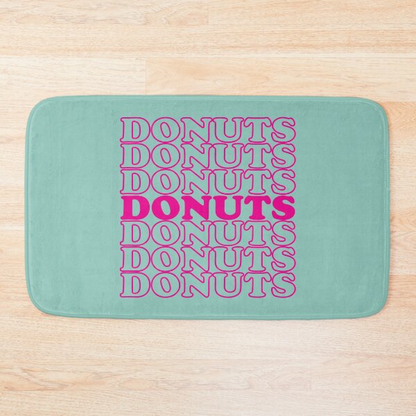 Item preview, Donuts pink typography designed and sold by Donutlovers.