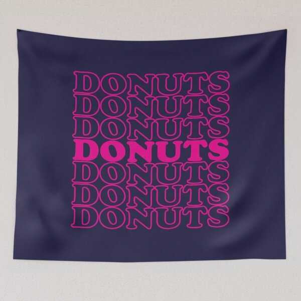 Item preview, Donuts pink typography designed and sold by Donutlovers.