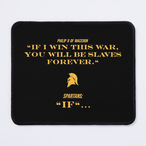 Item preview, Yellow version of Spartans "If" answer...best reply in human history designed and sold by angelisart.