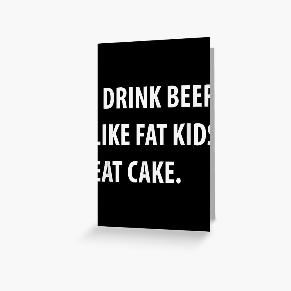 Fat Kid Loves Cake,Funny Valentine Blank Greeting card Boyfriend Girlfriend