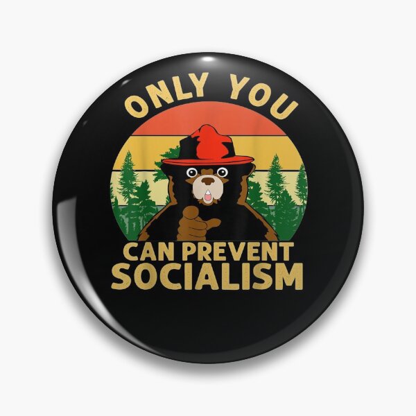 Item preview, Only You Can Prevent Socialism Bear Camping Vintage Anti designed and sold by Shopyfine.