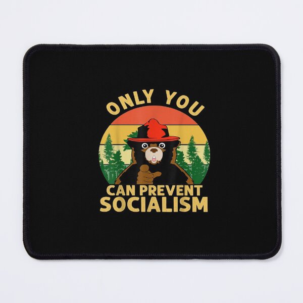 Item preview, Only You Can Prevent Socialism Bear Camping Vintage Anti designed and sold by Shopyfine.