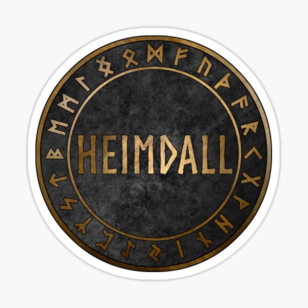 Item preview, Heimdall Norse God with Viking Runes designed and sold by Agema Apparel.