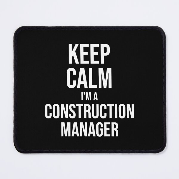 Item preview, Keep Calm I'm A Construction Manager : Funny Construction Manager T-shirt Coworker Gag Gift For Men And Women (Birthday, Halloween, Christmas & Thanksgiving Gifts Idea) designed and sold by Letaf.