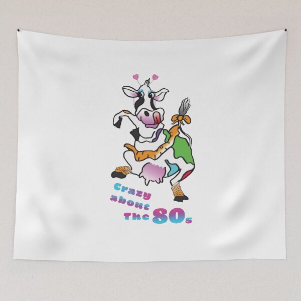 Item preview, Crazy Cow, crazy about The 80's designed and sold by albadawnart.