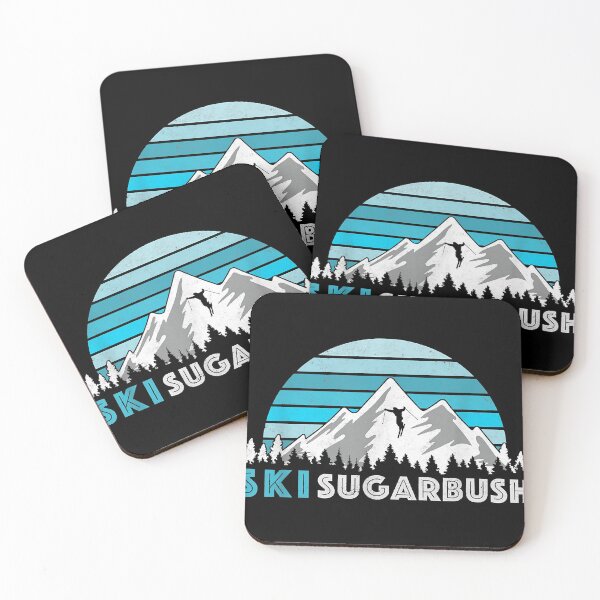 Item preview, Retro Ski Sugarbush Illustration - Vintage Snow Mountain designed and sold by GracielaSimms.