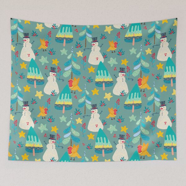 Item preview, Seamless christmas candy and cookies  tree forest  designed and sold by urban-color.