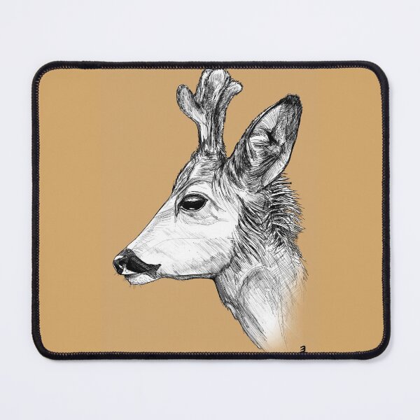 Item preview, Deer with brown background designed and sold by ZebritoArt.