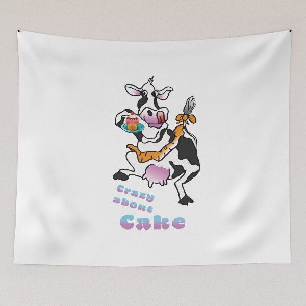 Item preview, Crazy Cow, crazy about Cake designed and sold by albadawnart.