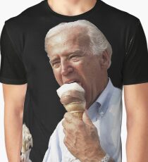 Joe Biden Eating Ice Cream Graphic T-Shirt